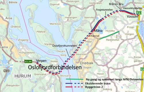 E134 Oslofjordforbindelsen - Nytt tunnelløp under Oslofjorden